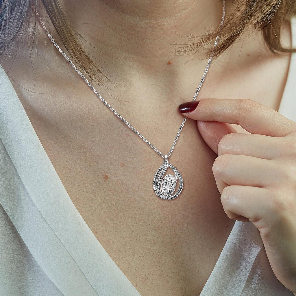 To My Bonus Daughter - Life Gave Me You - Orbital Birdcage Necklace-3